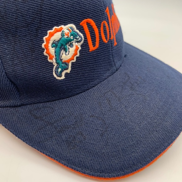 Vintage 90s Miami Dolphins Puma Retro Logo NFL Pro Line Acrylic/Wool Hat - Picture 5 of 16